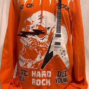 Orange Hard Rock Kids Hoodie